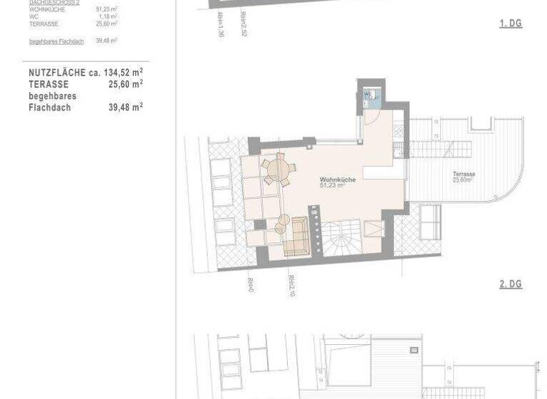 Wohnung zum Kauf - Erstbezug 1.790.000 € 4 Zimmer 134,5 m² 6. Geschoss Burggasse Wien,Neubau 1070