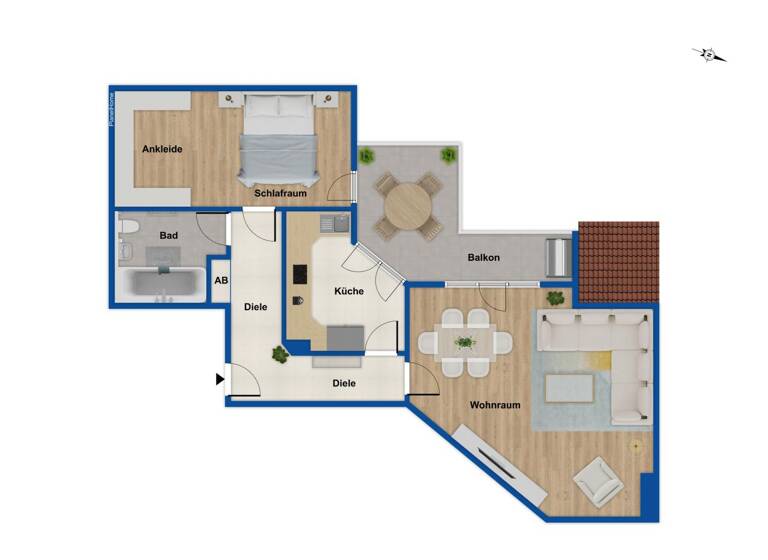Wohnung zum Kauf 325.000 € 2 Zimmer 66 m²<br/>Wohnfläche 2.<br/>Geschoss Bilk Düsseldorf 40225
