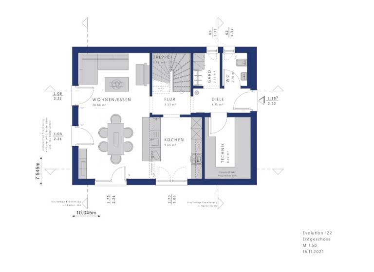 Einfamilienhaus zum Kauf 516.291 € 4 Zimmer 122 m² 900 m² Grundstück Haundorf Gehren 98694
