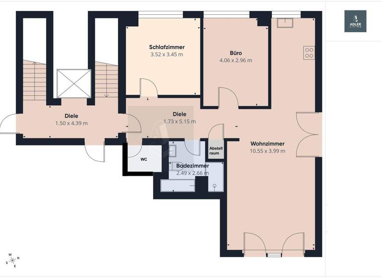 Wohnung zum Kauf 474.000 € 3,5 Zimmer 78 m² EG Leonberg 71229