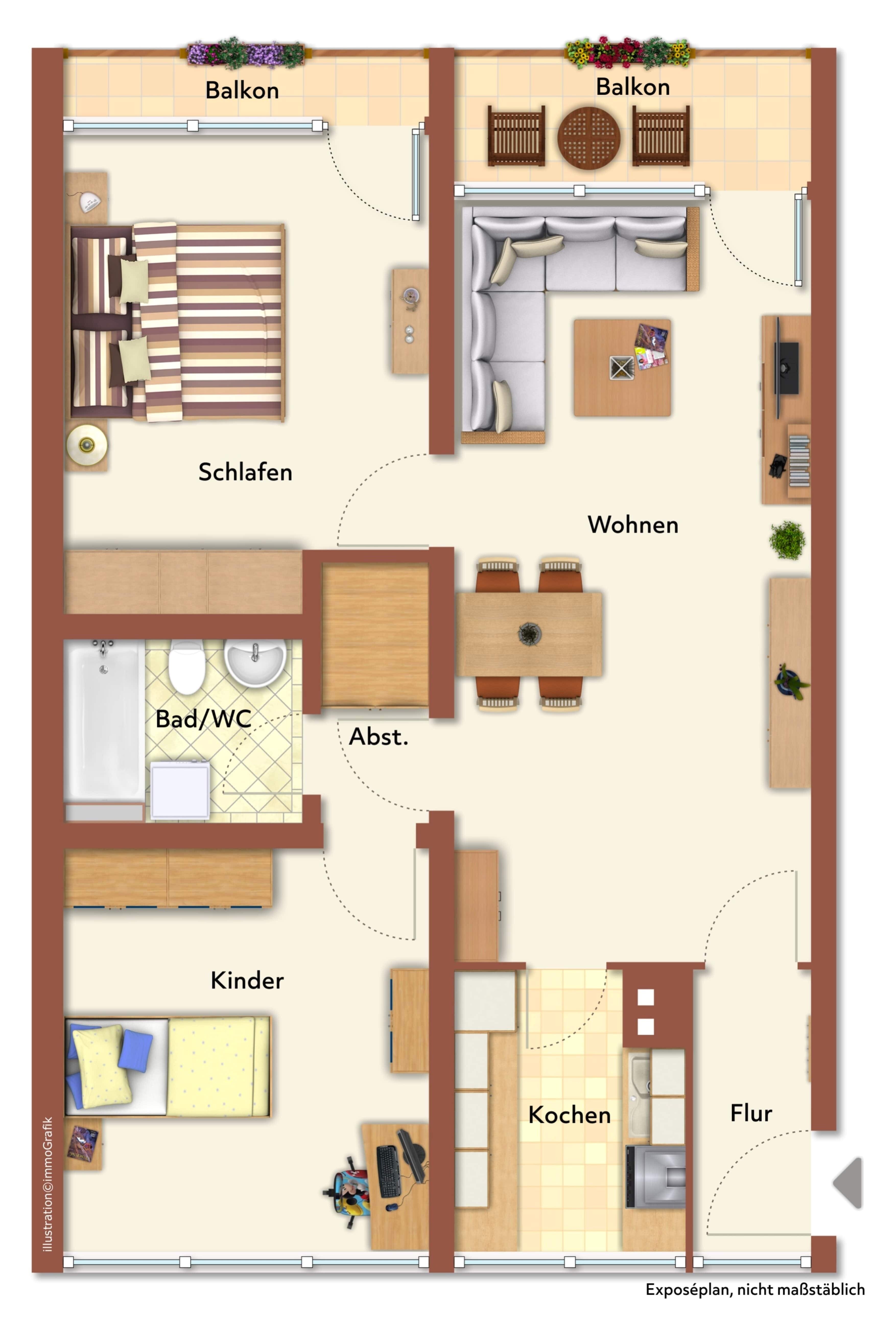 Wohnung zum Kauf 239.000 € 3 Zimmer 76,1 m²<br/>Wohnfläche 13.<br/>Geschoss Schönfeld Erlangen 91052