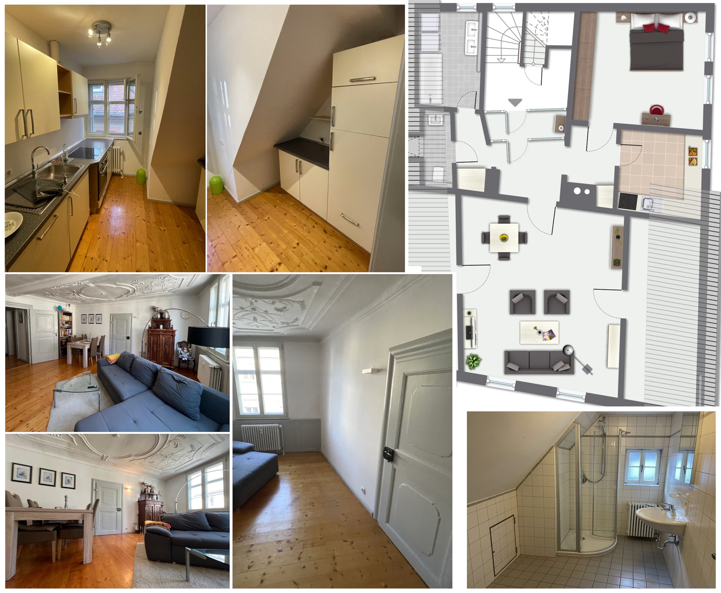 Wohnung zur Miete 895 € 2 Zimmer 79,4 m²<br/>Wohnfläche 2.<br/>Geschoss 01.12.2024<br/>Verfügbarkeit City Bayreuth 95444