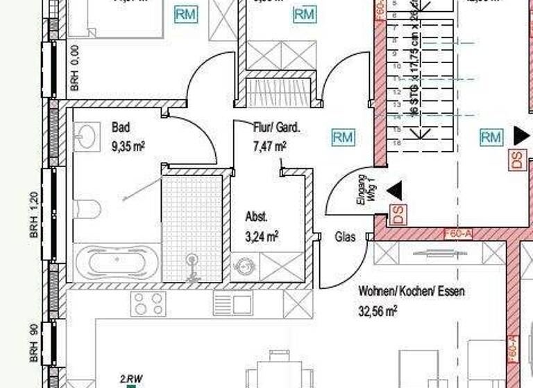 Wohnung zur Miete 1.080 € 3 Zimmer 79,9 m² Rheine 48429