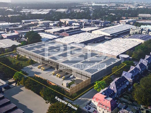 Lagerhalle zur Miete provisionsfrei 15.771 m² Lagerfläche teilbar ab 5.863 m² Reisholz Düsseldorf 40599