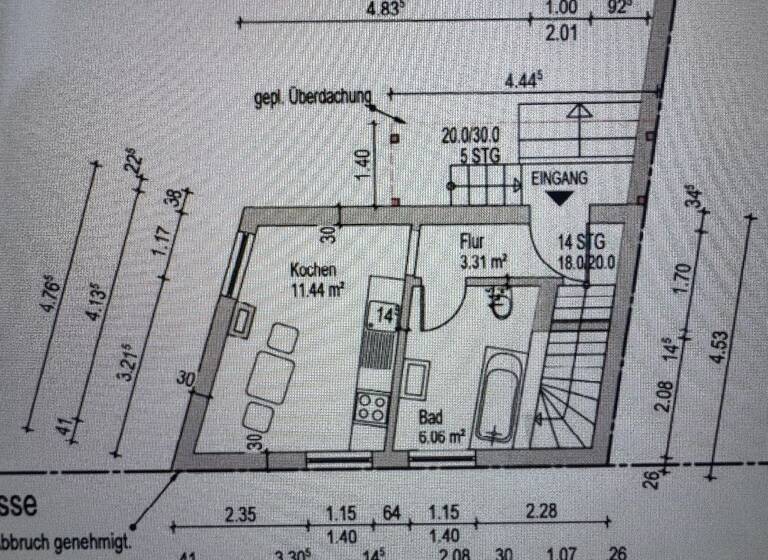 Wohnung zum Kauf 120.000 € 2 Zimmer 40 m² 2. Geschoss Gaudernbach Weilburg-Gaudernbach 35781