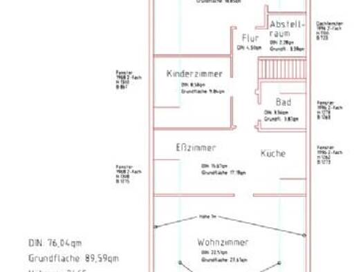 Wohnung zur Miete 1.064 € 3,5 Zimmer 76 m² Geschoss 2/3 frei ab 01.01.2026 Herzog-Alf-Weg 22 Schnelsen Hamburg 22457