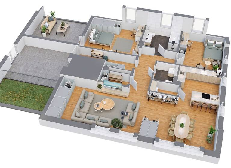 Penthouse zum Kauf - Neubau provisionsfrei als Kapitalanlage geeignet 634.700 € 3 Zimmer 126,9 m²<br/>Wohnfläche Friedrich Ebert Straße 9 Nordvorstadt Weimar 99423