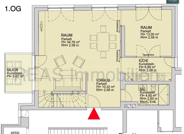 Maisonette zur Miete 2.209 € 3,5 Zimmer 121,9 m² Wien 1190