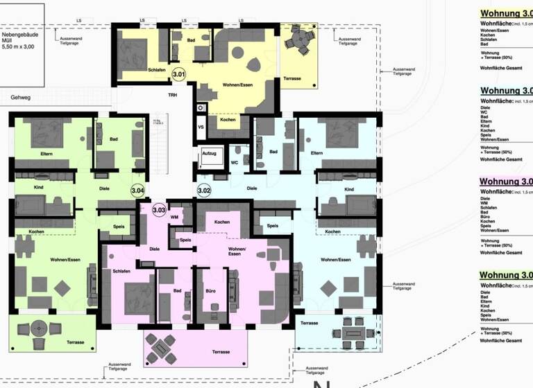 Wohnung zum Kauf provisionsfrei 378.000 € 3 Zimmer 95 m²<br/>Wohnfläche Pocking Pocking 94060