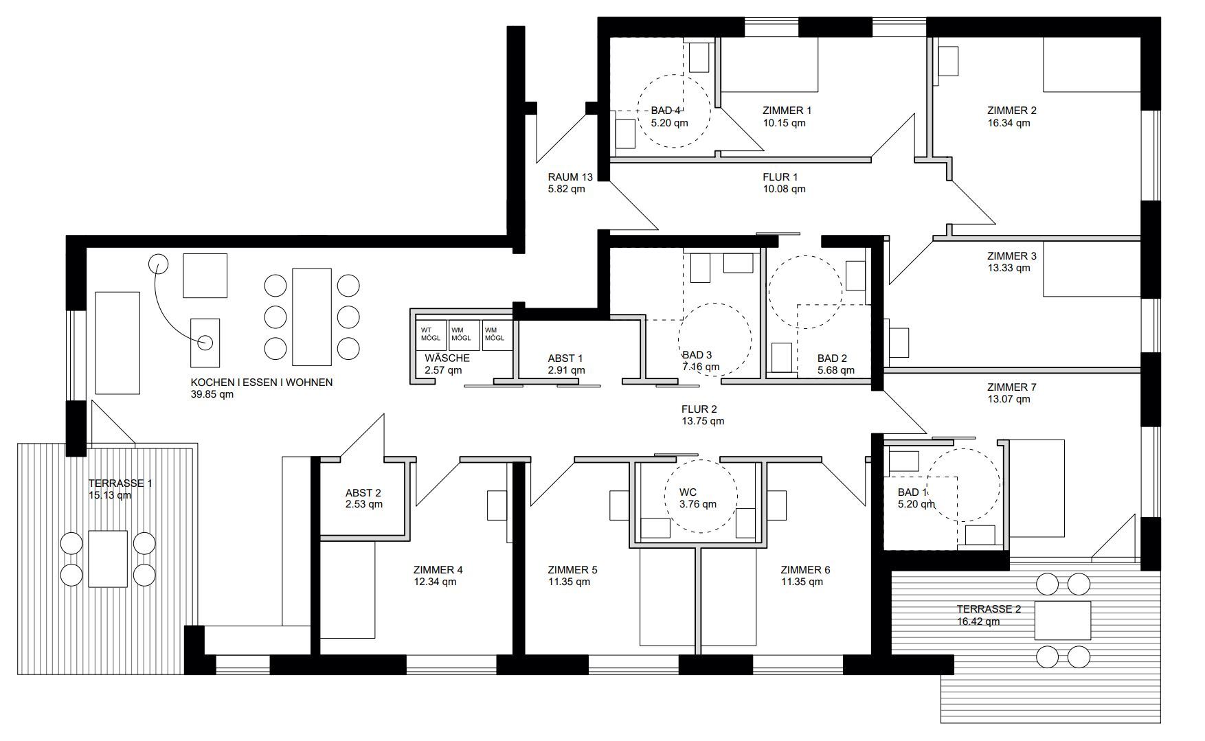 WG-Zimmer zur Miete 550 € Neuhauser Str. 115 Tuttlingen Tuttlingen 78532