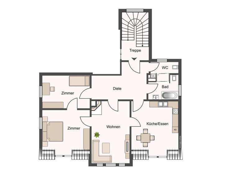 Wohnung zum Kauf 469.000 € 3,5 Zimmer 91,5 m² Süd Ludwigsburg 71638