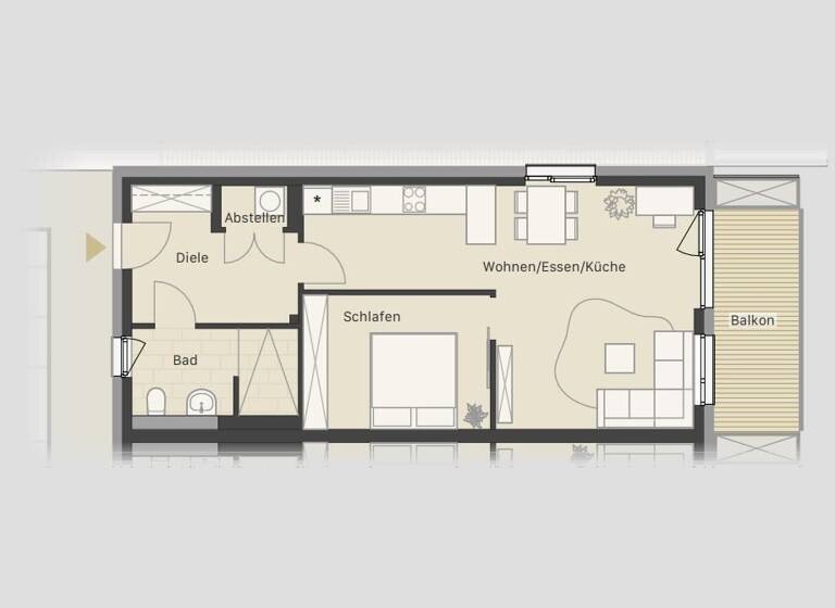 Wohnung zur Miete 860 € 2 Zimmer 62 m²<br/>Wohnfläche 2.<br/>Geschoss 01.08.2025<br/>Verfügbarkeit Leopoldstraße 65 Coburg Coburg 96450