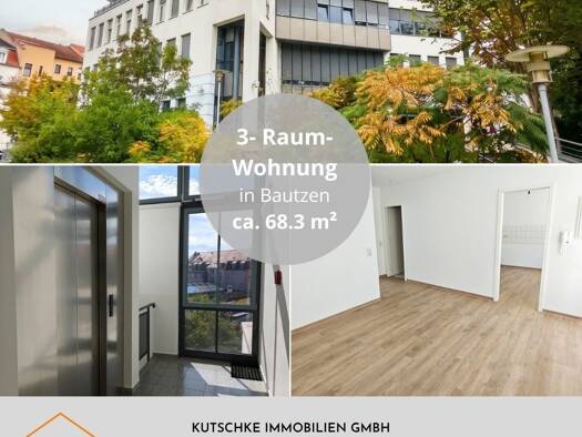 Wohnung zur Miete 546 € 3 Zimmer 68,3 m² 3. Geschoss Bautzen Bautzen 02625