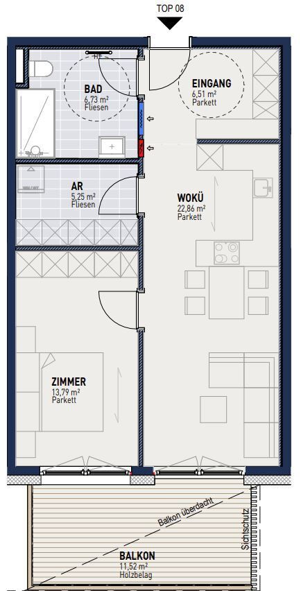 Wohnung zum Kauf 436.000 € 2 Zimmer 55,1 m²<br/>Wohnfläche 1.<br/>Geschoss Zirl 6170