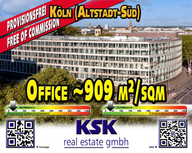 Bürogebäude zur Miete provisionsfrei 24 € 909 m² Bürofläche teilbar von 446 m² bis 1.529 m² Altstadt - Süd Köln 50676