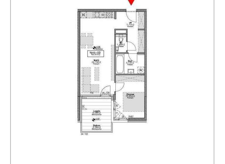 Wohnung zum Kauf - Erstbezug 467.800 € 2 Zimmer 49,9 m² EG Auhofstraße Wien 1130
