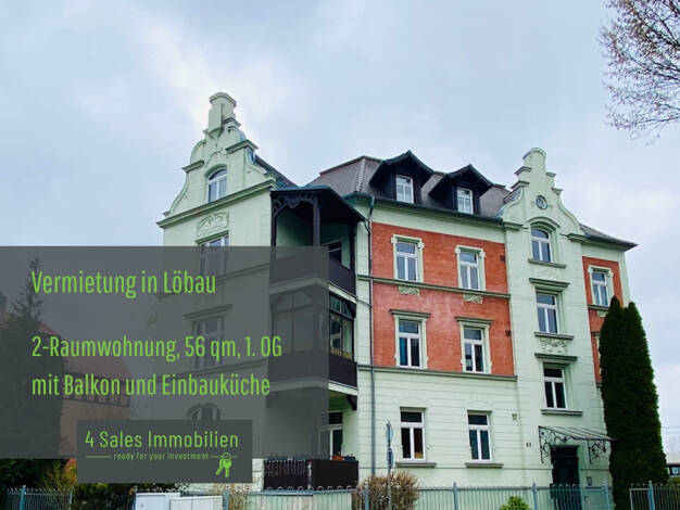 Wohnung zur Miete 265 € 2 Zimmer 56 m² 2. Geschoss frei ab 01.10.2025 Löbau Löbau 02708