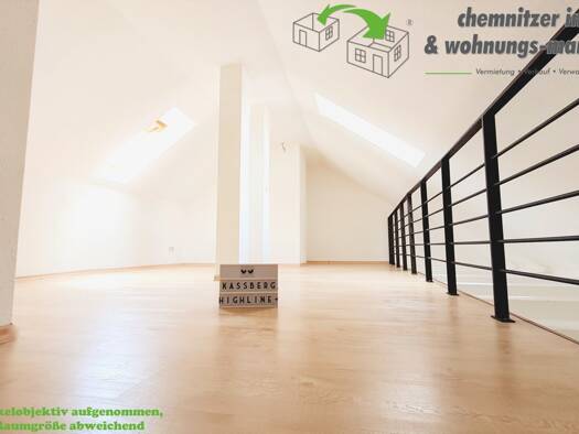 Maisonette zur Miete 278 € 1,5 Zimmer 45 m² 4. Geschoss frei ab sofort Weststraße 39 Kaßberg Chemnitz / Kaßberg 09112