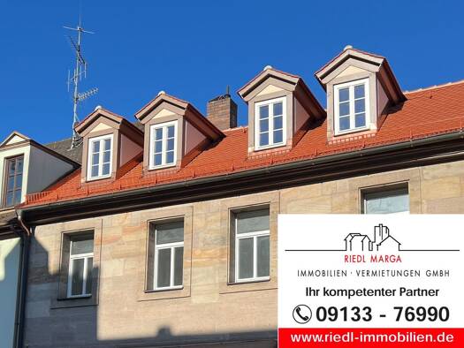 Wohnung zur Miete 530 € 1 Zimmer 35,7 m² Geschoss 2/2 frei ab sofort Innenstadt Erlangen 91054