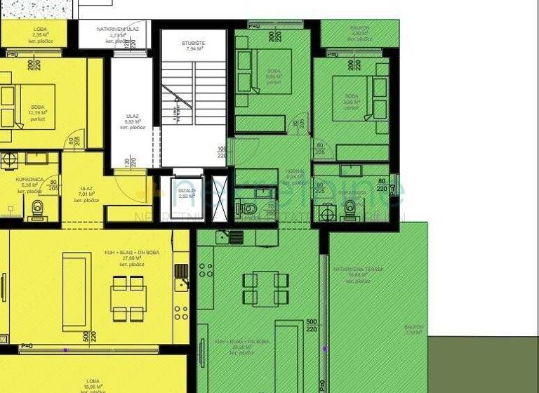 Wohnung zum Kauf 230.000 € 3 Zimmer 71 m² Sveti Filip i Jakov