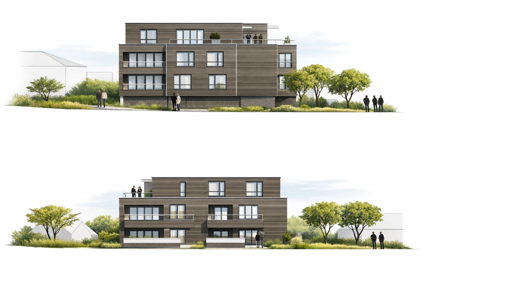 Wohnung zum Kauf - Erstbezug provisionsfrei 490.833 € 2 Zimmer 100,2 m² Geschoss 1/3 Kleinottweiler Bexbach 66450