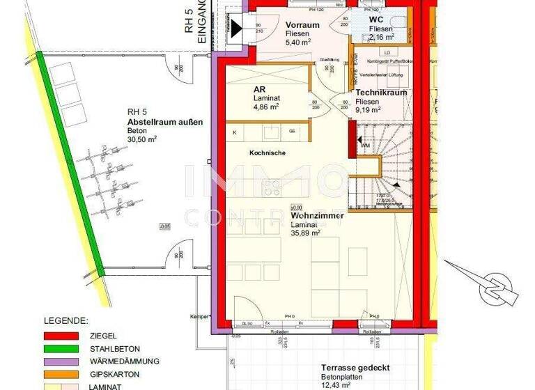 Reihenmittelhaus zum Kauf - Erstbezug provisionsfrei 432.453 € 4 Zimmer 111,4 m² frei ab sofort Kapelln 3141
