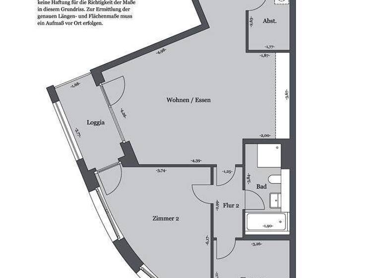 Wohnung zur Miete 1.418 € 3 Zimmer 91,1 m² 1. Geschoss frei ab sofort Anna-Zammert-Str. 8 Südstadt Hannover 30171