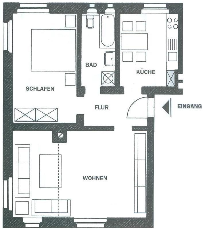 Wohnung zur Miete 350 € 2 Zimmer 58,9 m²<br/>Wohnfläche 1.<br/>Geschoss ab sofort<br/>Verfügbarkeit Nach dem Taubenberg 13 Reusa / Sorga Plauen 08529