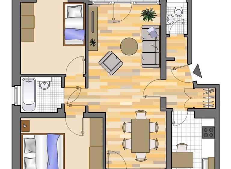 Wohnung zur Miete 549 € 3,5 Zimmer 68,2 m² 2. Geschoss Bachstelzenweg 11 Hamm Marl 45772