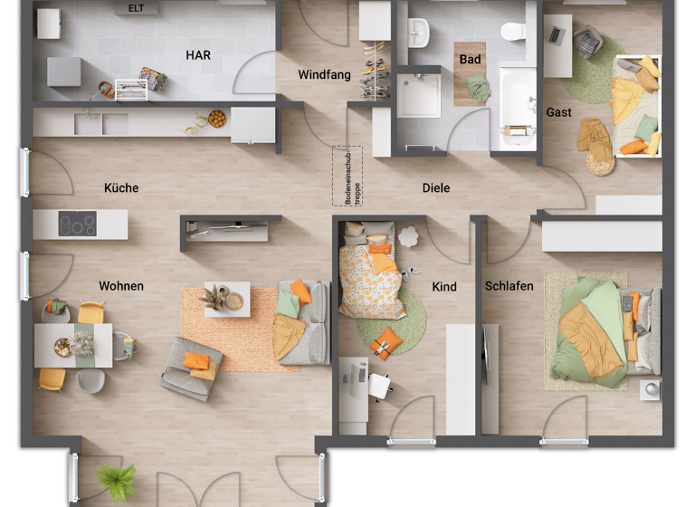 Bungalow zum Kauf provisionsfrei 226.890 € 5 Zimmer 109 m² 552 m² Grundstück Apelnstedt Sickte 38173