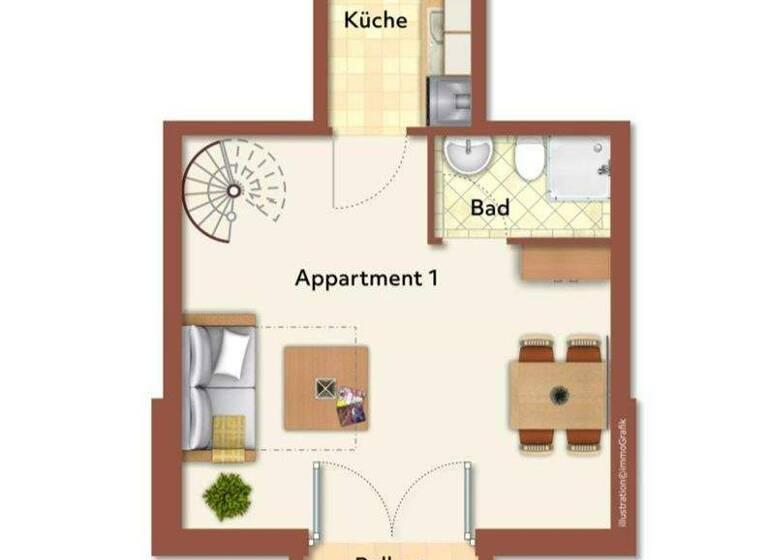 Wohnung zum Kauf 143.300 € 2 Zimmer 61,1 m² EG Arnstorf 94424
