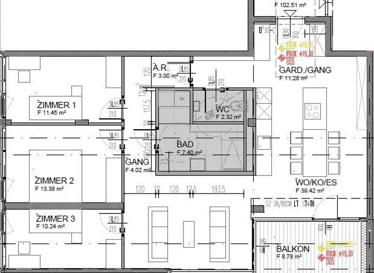 Wohnung zur Miete 2.066 € 4 Zimmer 98 m² Schwaz 6130