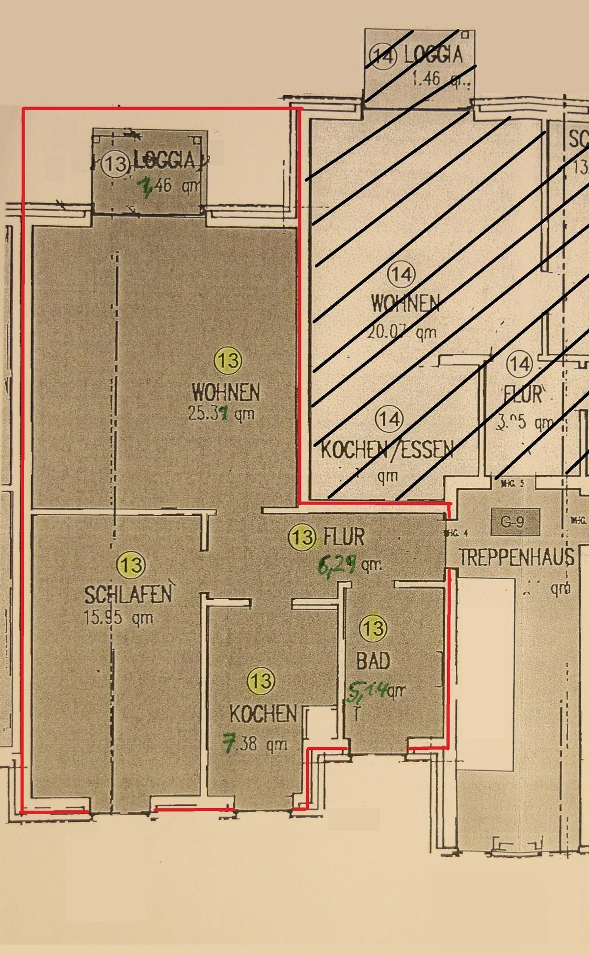 Wohnung zum Kauf provisionsfrei 154.000 € 2 Zimmer 60 m²<br/>Wohnfläche 1.<br/>Geschoss ab sofort<br/>Verfügbarkeit Magdeburger Ring Rotenburg - Kernstadt Rotenburg 27356