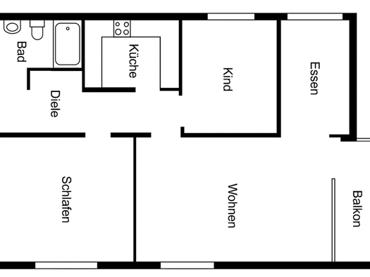 Wohnung zur Miete 850 € 3 Zimmer 80,4 m² Geschoss EG/3 frei ab 01.12.2025 Ehrsen-Breden Bad Salzuflen 32108