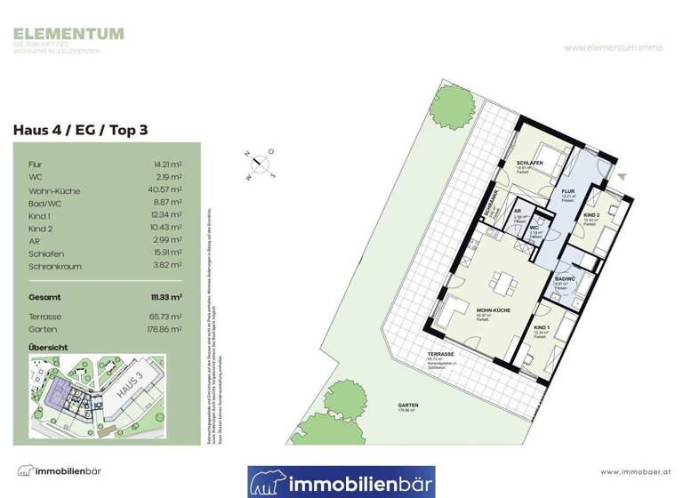 Wohnung zum Kauf - Erstbezug 719.000 € 4 Zimmer 111,3 m² EG Marchtrenk 4614
