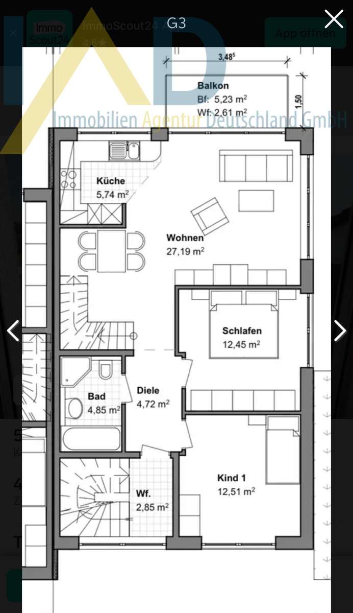 Wohnung zum Kauf 540.000 € 4 Zimmer 113 m²<br/>Wohnfläche Gemmingstal Heilbronn 74074