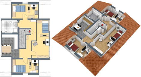 Studio zur Miete 880 € 3 Zimmer 77 m²<br/>Wohnfläche 3.<br/>Geschoss Kurze Str. 35 Nordpark Bielefeld 33613