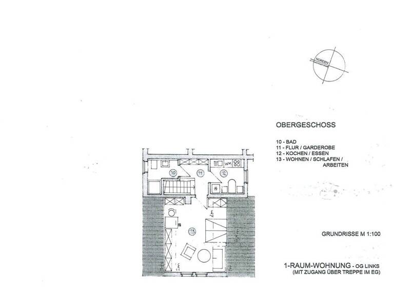 Studio zur Miete 345 € 1 Zimmer 38 m² 1. Geschoss frei ab sofort Schötener Dorfstraße 41 Apolda 99510