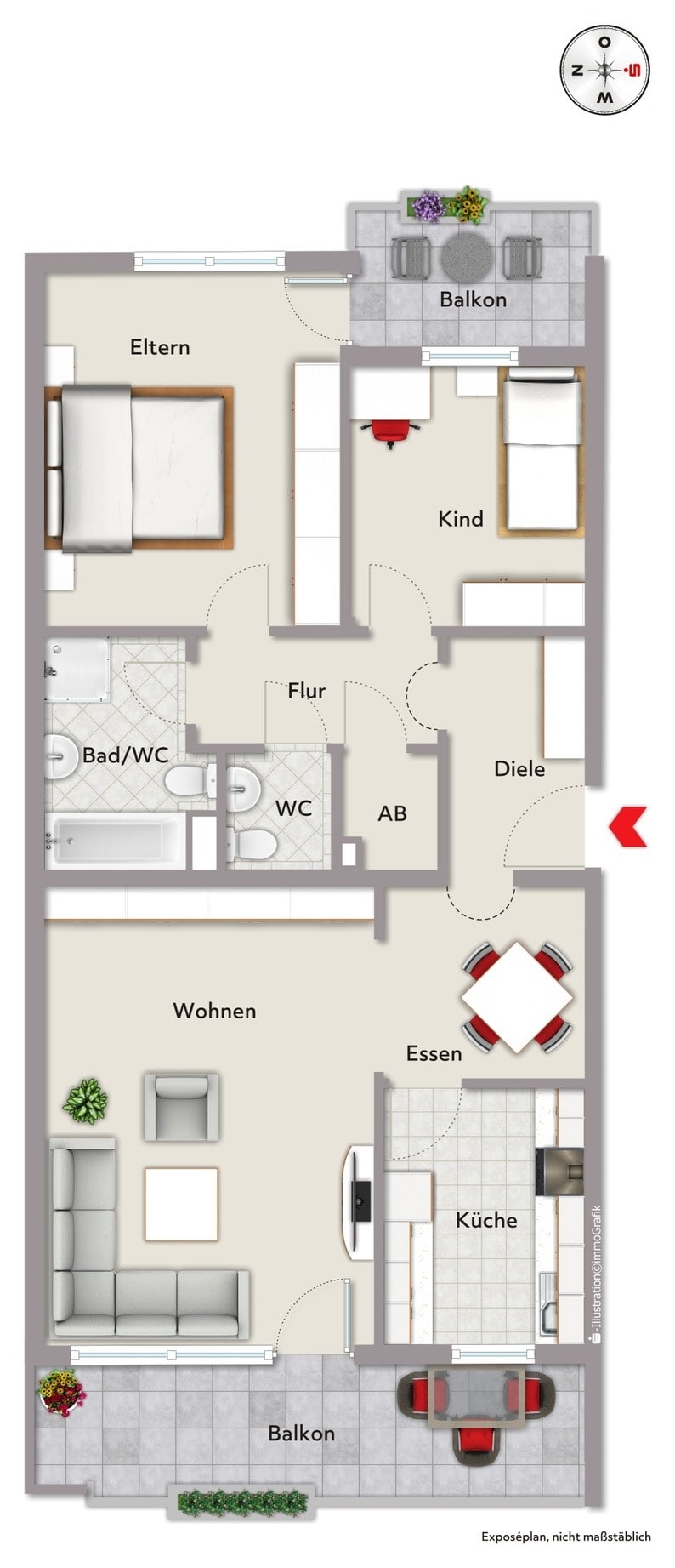 Wohnung zum Kauf 255.000 € 3 Zimmer 86 m²<br/>Wohnfläche ab sofort<br/>Verfügbarkeit Steinbühl Nürnberg 90443