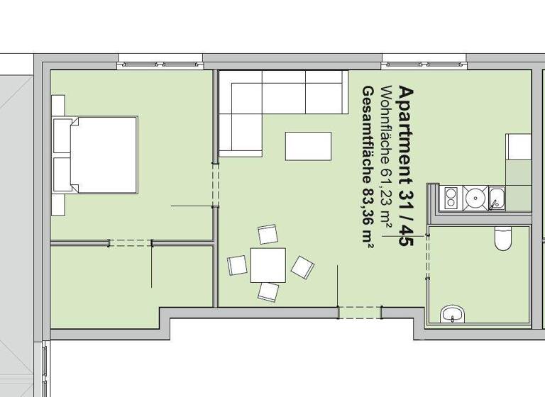 Wohnung zur Miete 674 € 2 Zimmer 61,2 m² 2. Geschoss Weidenberg 95466