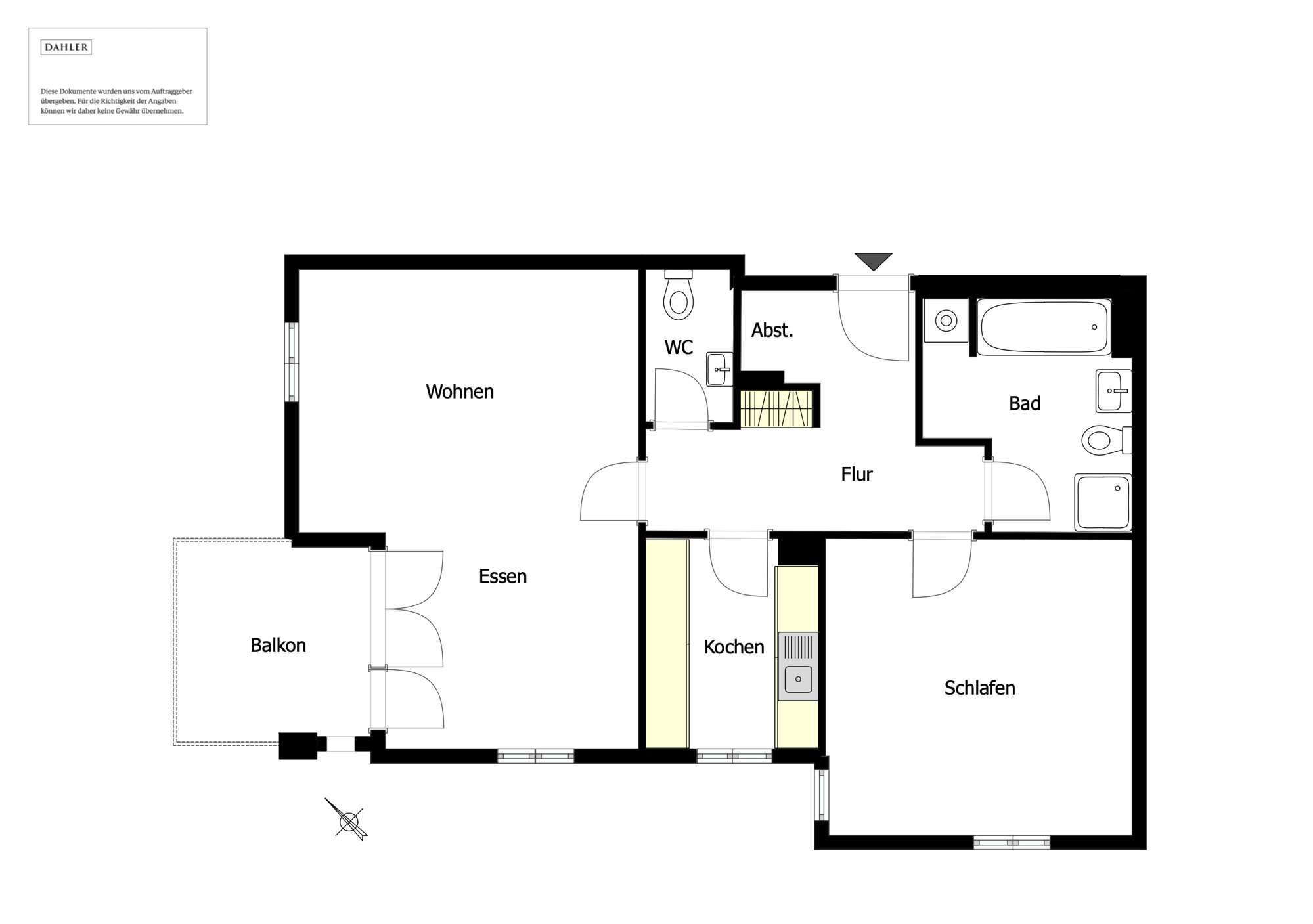 Wohnung zum Kauf 520.000 € 2 Zimmer 71 m²<br/>Wohnfläche 3.<br/>Geschoss Südliche Innenstadt Potsdam 14473