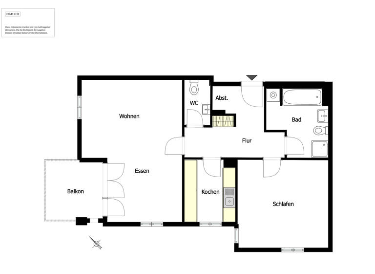 Wohnung zum Kauf 520.000 € 2 Zimmer 71 m²<br/>Wohnfläche 3.<br/>Geschoss Templiner Vorstadt Potsdam 14473