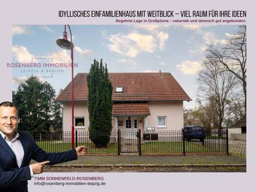 Einfamilienhaus zum Kauf 499.900 € 7 Zimmer 180 m² 1.030 m² Grundstück frei ab sofort Robert-Bothe-Straße 11 Großpösna 04463