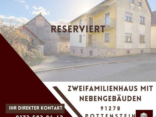 Haus zum Kauf 149.000 € 6 Zimmer 170,1 m² 1.130 m² Grundstück frei ab sofort Elbersberg Pottenstein 91278
