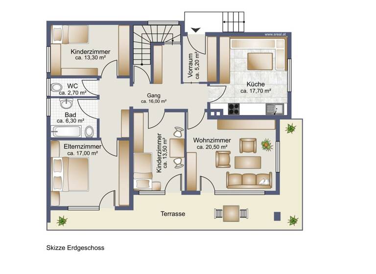 Einfamilienhaus zum Kauf 990.000 € 6,5 Zimmer 111,6 m² 1.182 m² Grundstück Sonnengasse 14 Schwarzach 6858