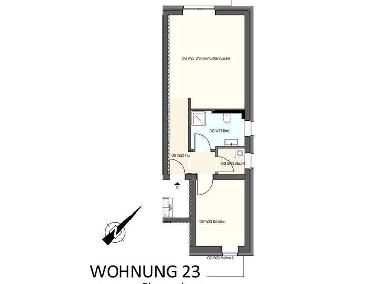 Wohnung zur Miete nur mit Wohnberechtigungsschein 316 € 2 Zimmer 56,4 m² 1. Geschoss frei ab 01.03.2026 Birkenweg 11 a Bad Bevensen 29549