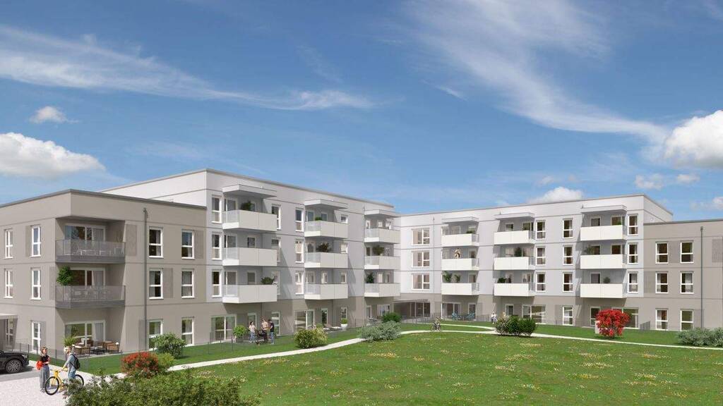Wohnung zur Miete - Erstbezug 981 € 3 Zimmer 74,2 m² 2. Geschoss Am Dorfplatz 2 Alkoven 4072