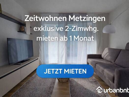 Wohnung zur Miete auf Zeit 1.350 € 2 Zimmer 53 m² frei ab 30.09.2026 Helferstraße Metzingen Metzingen 72555