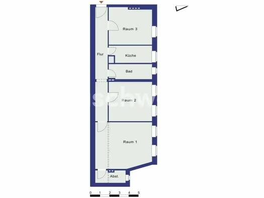Wohnung zur Miete Tauschwohnung 650 € 3 Zimmer 97 m² 4. Geschoss Mariendorf Berlin 10783