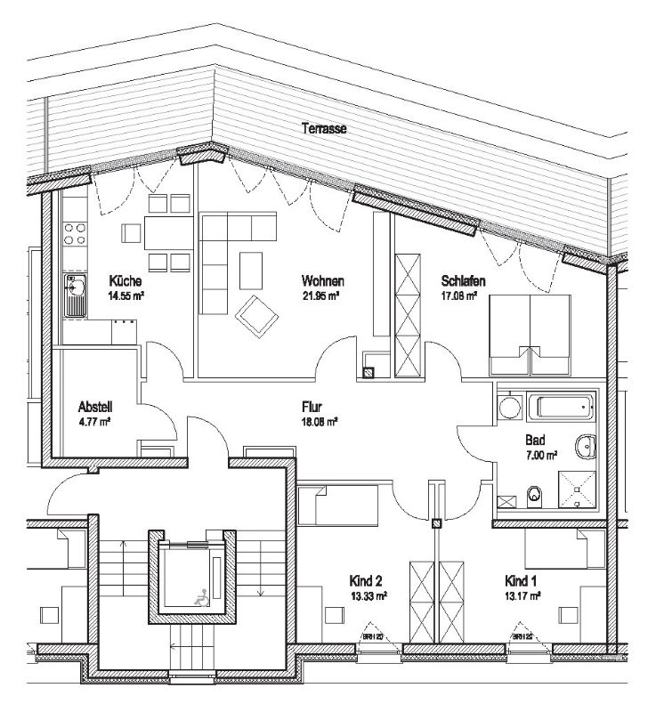 Wohnung zur Miete 1.350 € 4 Zimmer 122,7 m²<br/>Wohnfläche 4.<br/>Geschoss Am Heiderand 29 Heide - Süd Halle (Saale) 06120